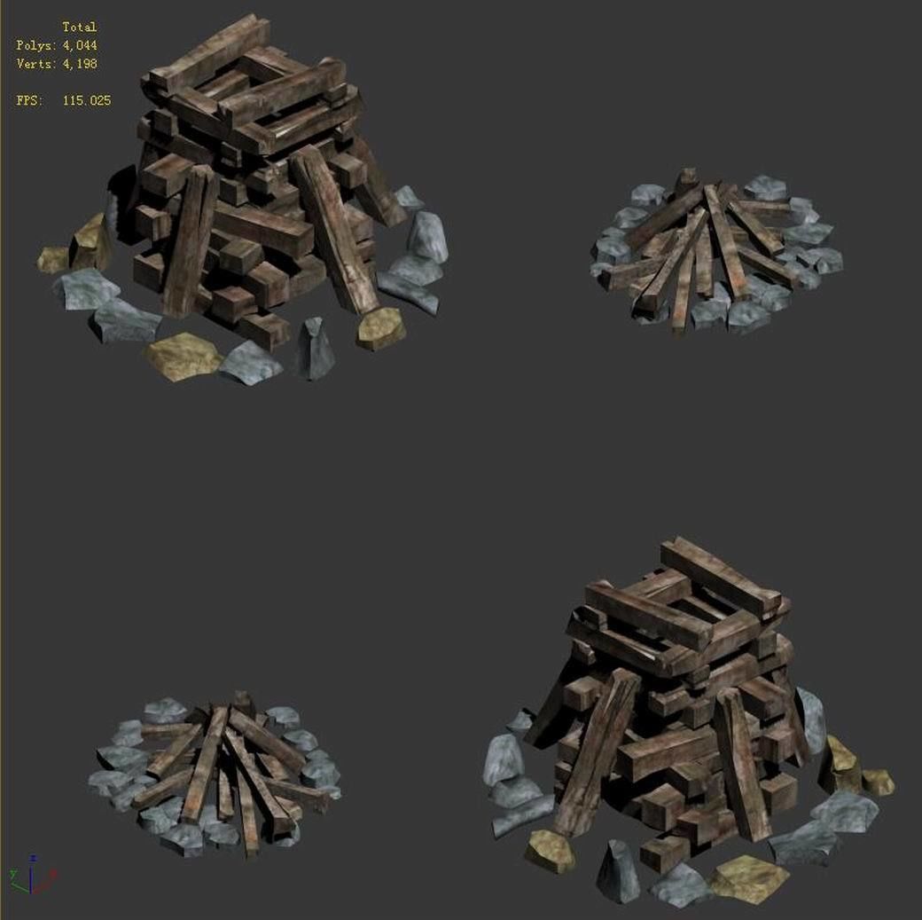 Barracks - Fire Camp 3D model_2