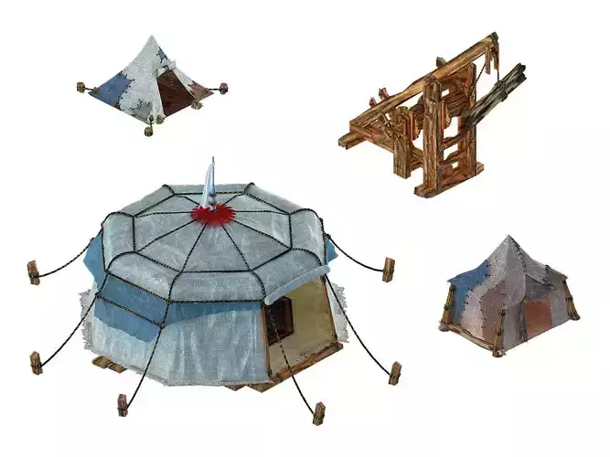Military Buildings - Tents - Siege Weapons
