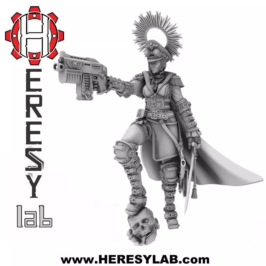 Heresylab - Commissar Anastasia 3D print model_0