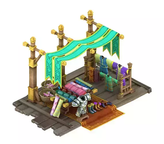 Kunlun village - clothing props shop