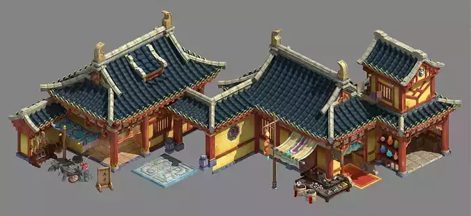 Kunlun Mountain Village - Weapon Shop - Forging Shop