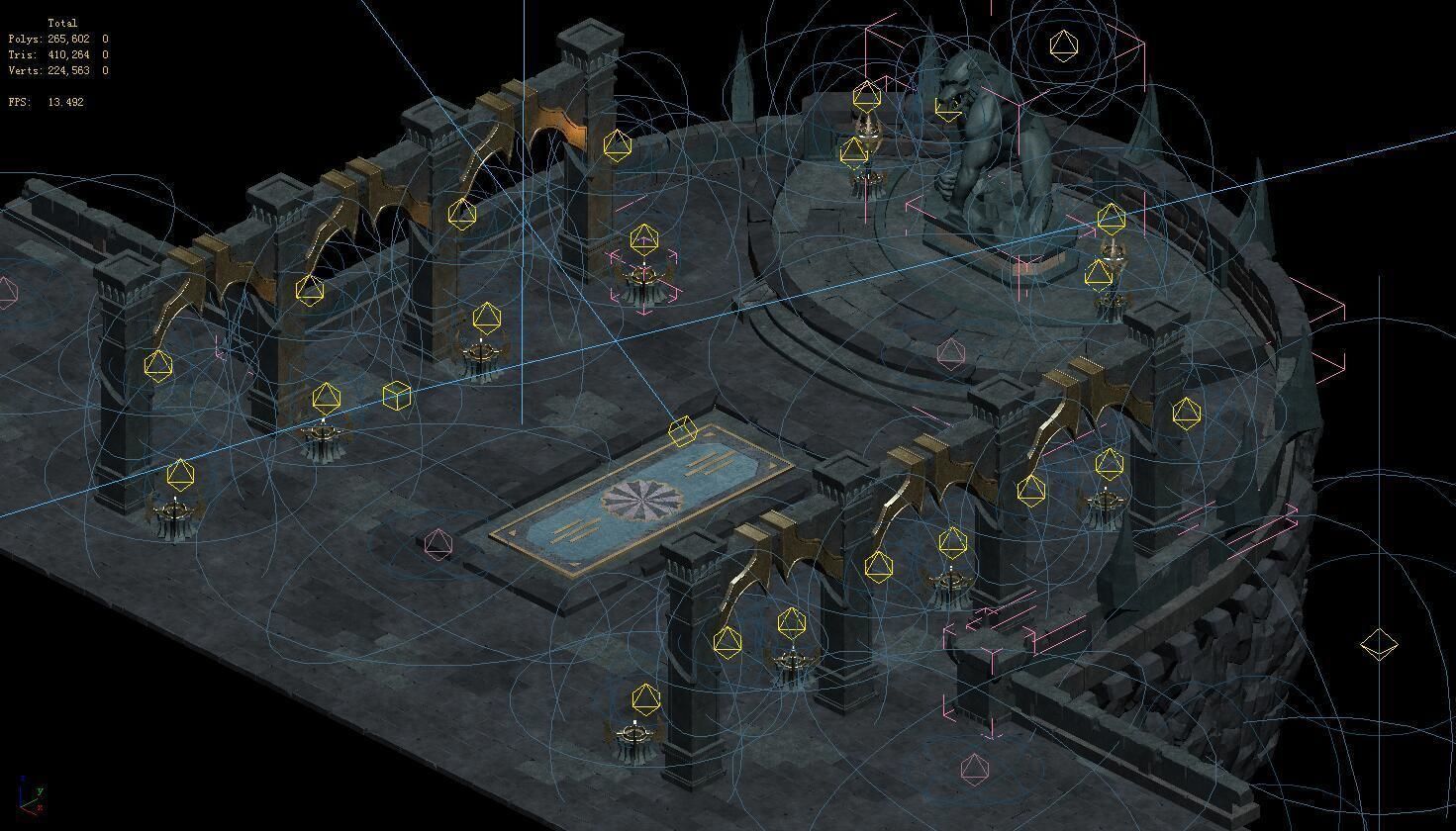 The werewolf palace - boss center altar 3D model_4