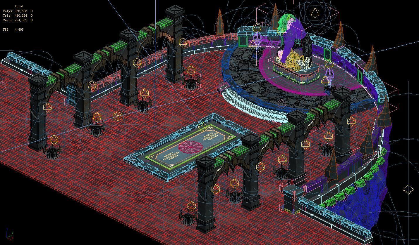 The werewolf palace - boss center altar 3D model_5