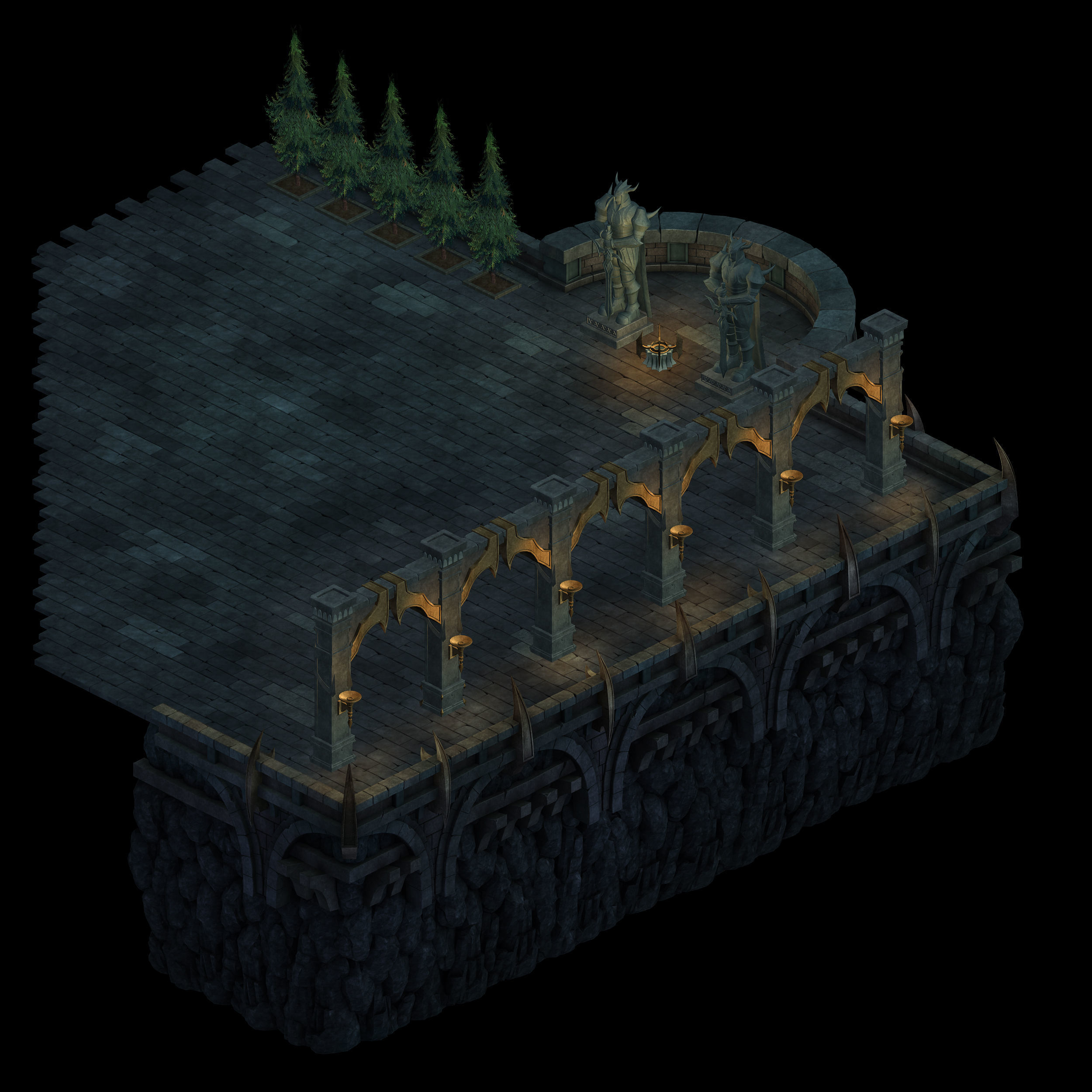 The werewolf palace - boss center altar 02 3D model_1