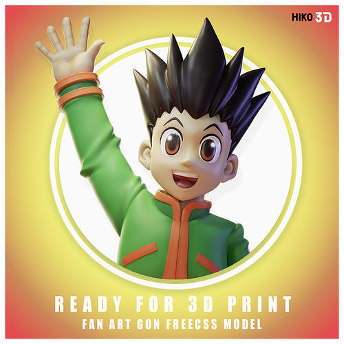 Gon Freecss - Hunter x Hunter - 3D FanArt - 3D print model