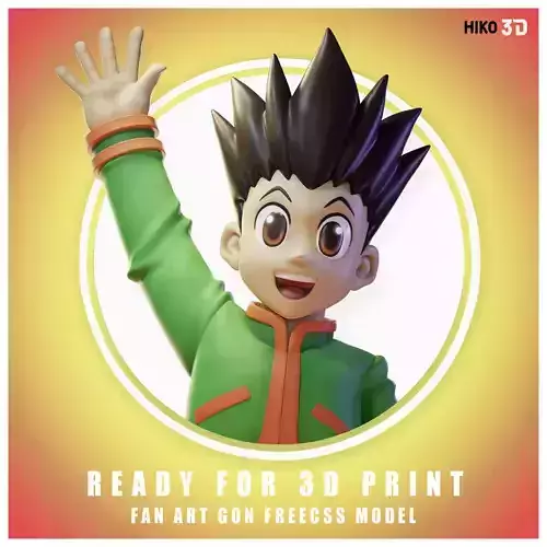 Gon Freecss - Hunter x Hunter - 3D FanArt - 3D print model