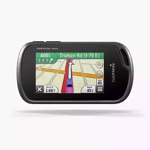 Garmin Oregon 600t handheld outdoor GPS navigator Low-poly 3D model