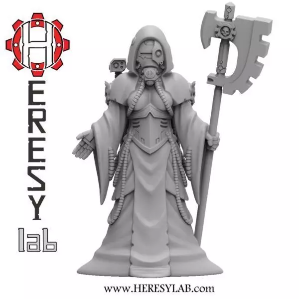 Heresylab - Female Tech Priest 3D print model_0