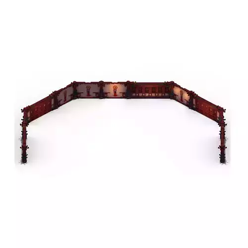 Lee pagoda - two - story wall