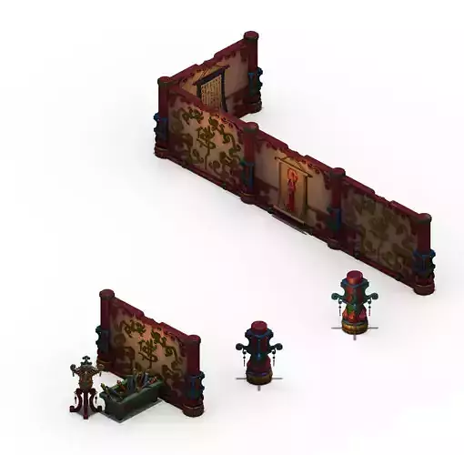 Leifeng tower - partition wall - debris 02