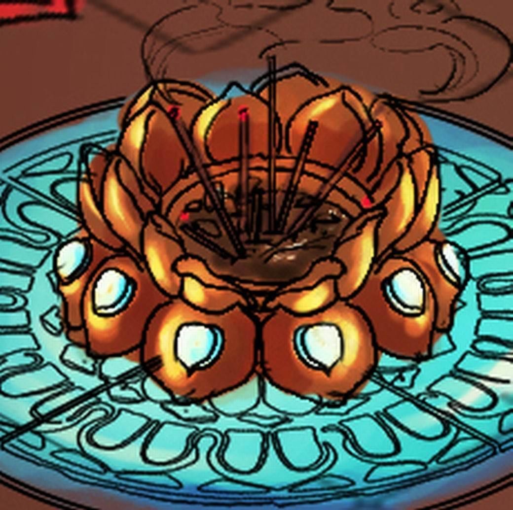 Lee pagoda - lotus worship censer 3D model_2