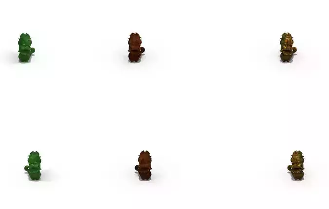 Lee pagoda - six-story animal - stone