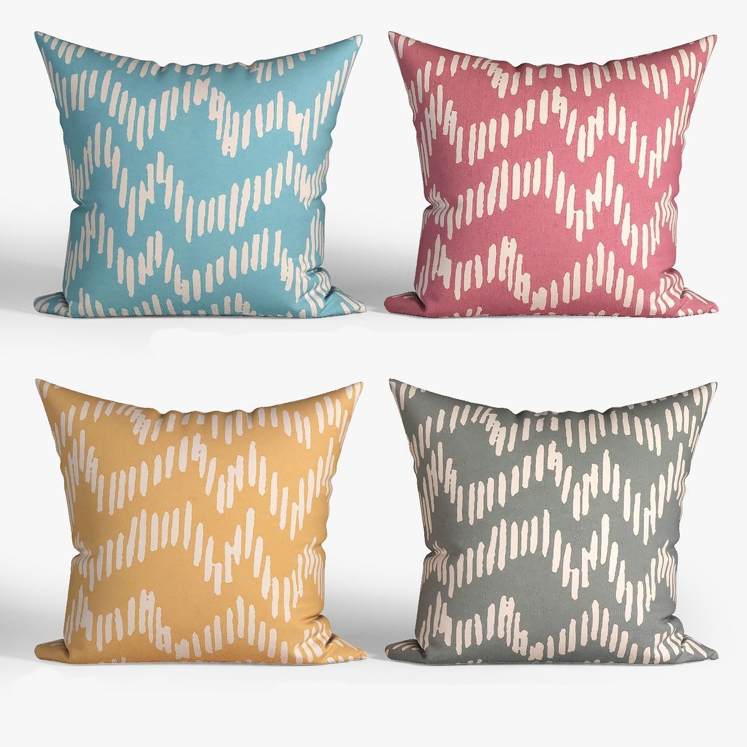25 Decorative set pillow Low-poly 3D model_17