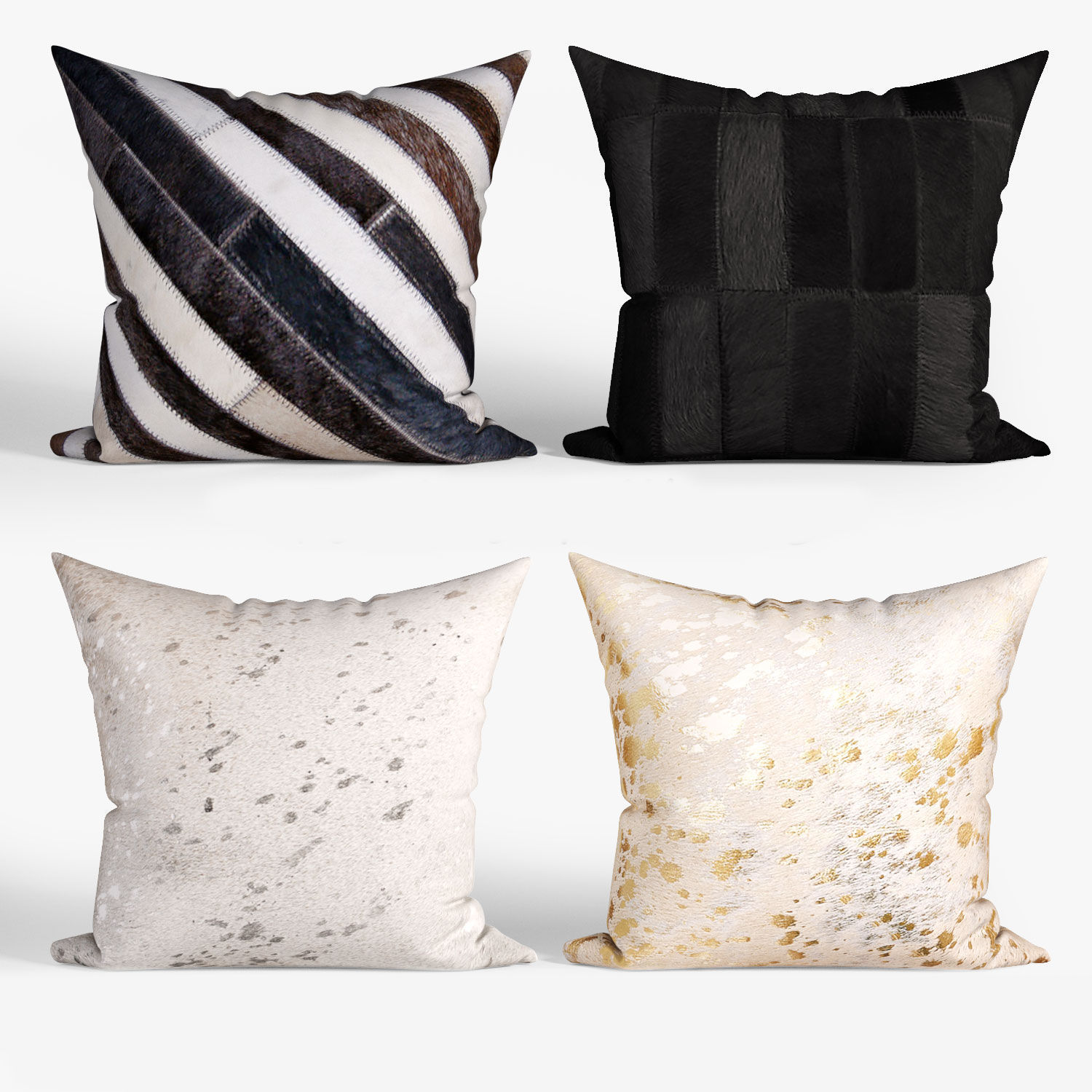 25 Decorative set pillow Low-poly 3D model_5