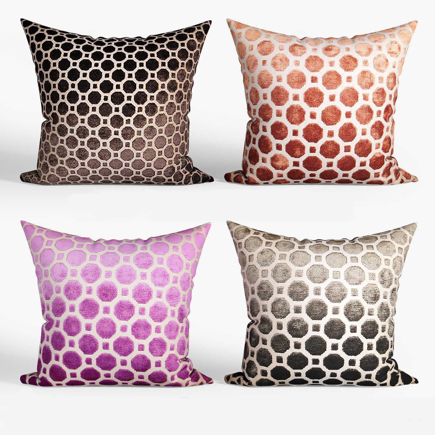 25 Decorative set pillow Low-poly 3D model_8