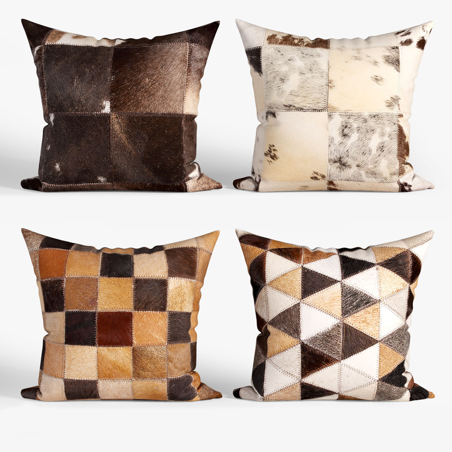 25 Decorative set pillow Low-poly 3D model_2