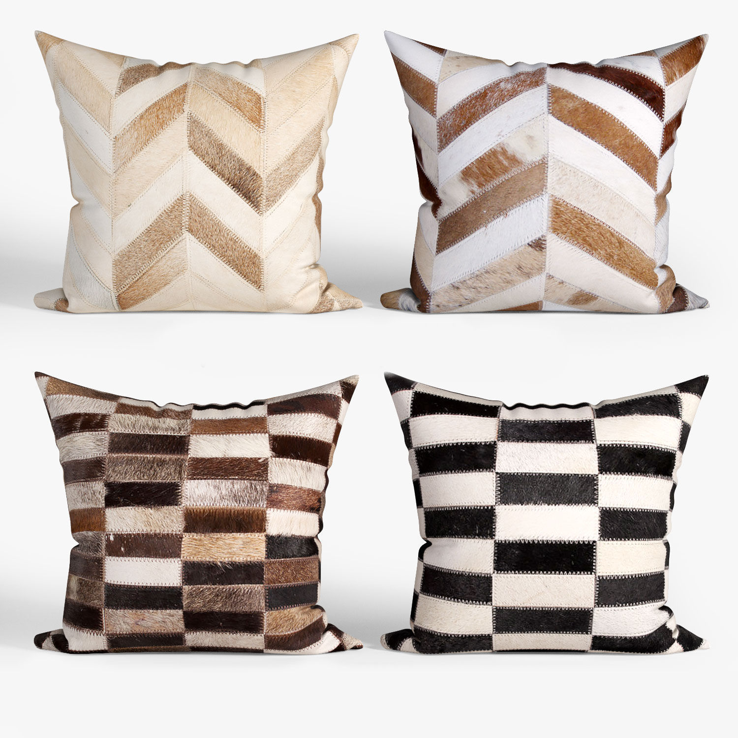 25 Decorative set pillow Low-poly 3D model_1