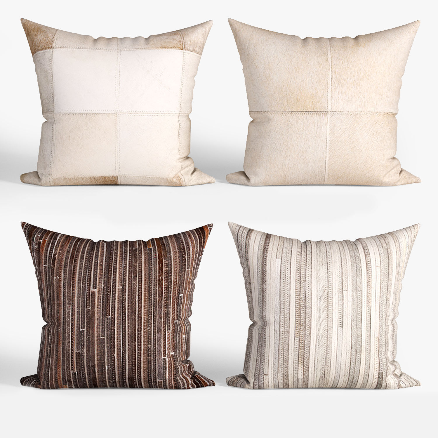 25 Decorative set pillow Low-poly 3D model_4