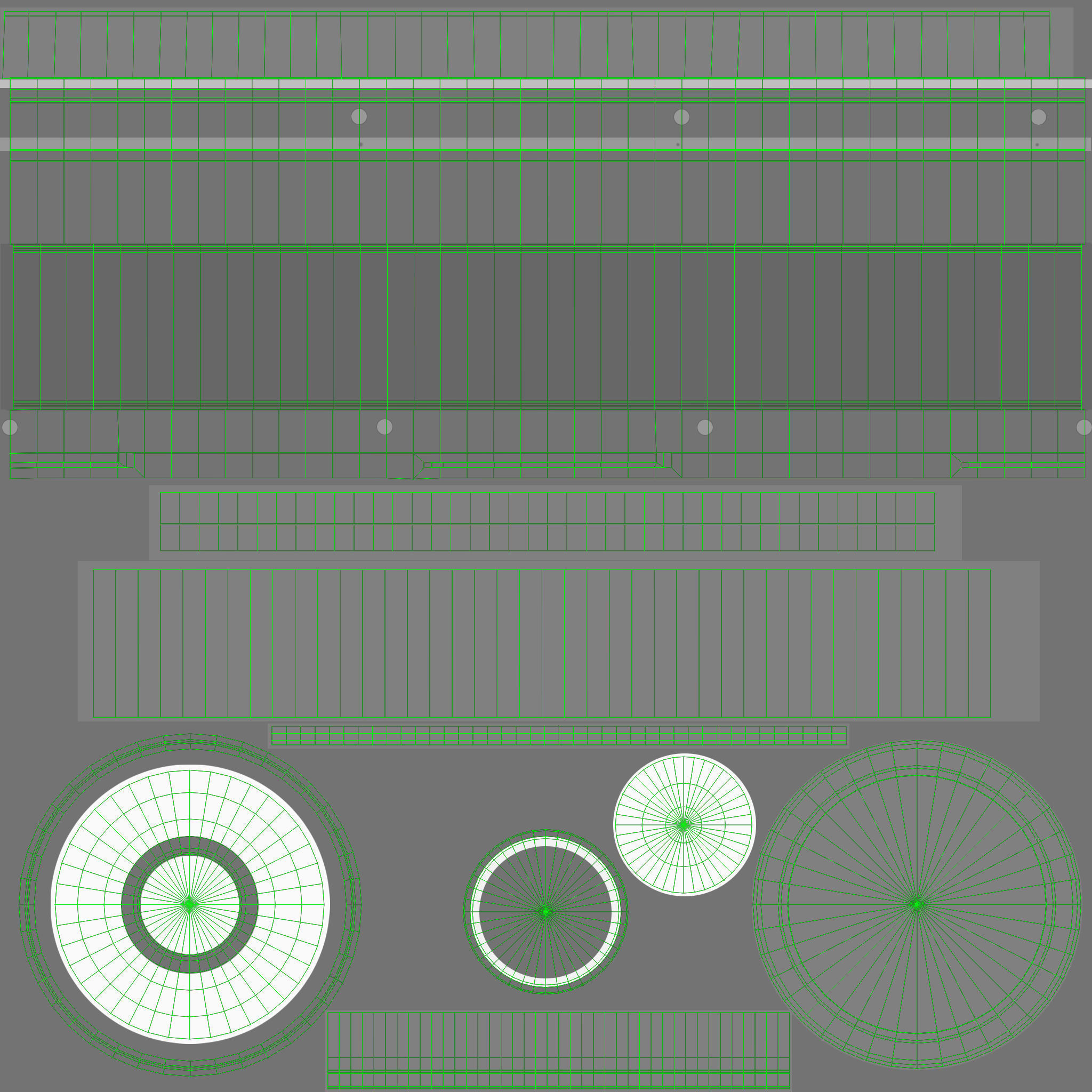 Rokinon Reflex 300mm f6-3 ED UMC CS Lens Low-poly 3D model_14