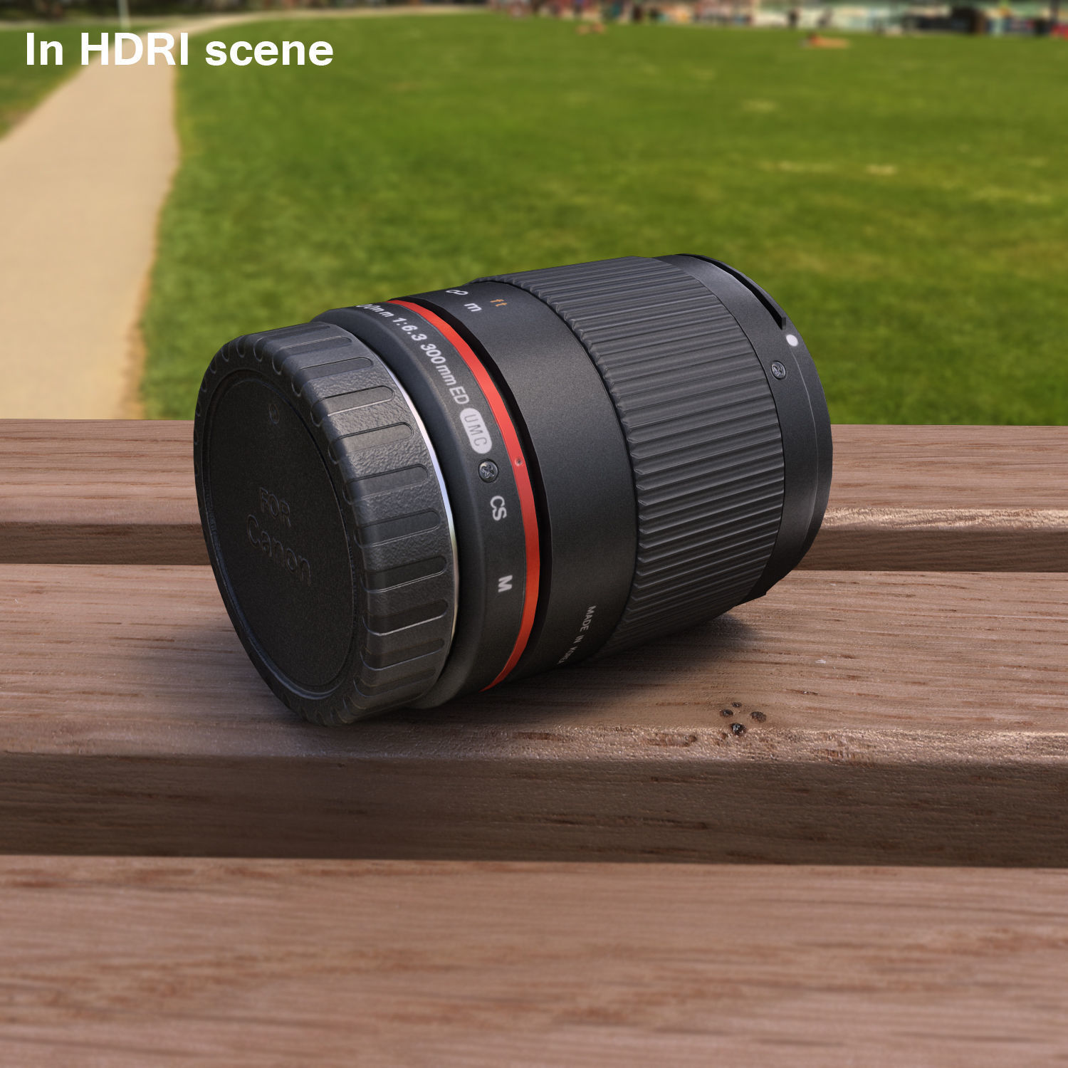 Rokinon Reflex 300mm f6-3 ED UMC CS Lens Low-poly 3D model_8