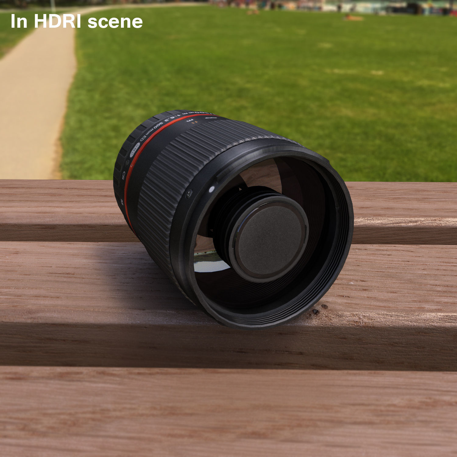 Rokinon Reflex 300mm f6-3 ED UMC CS Lens Low-poly 3D model_7