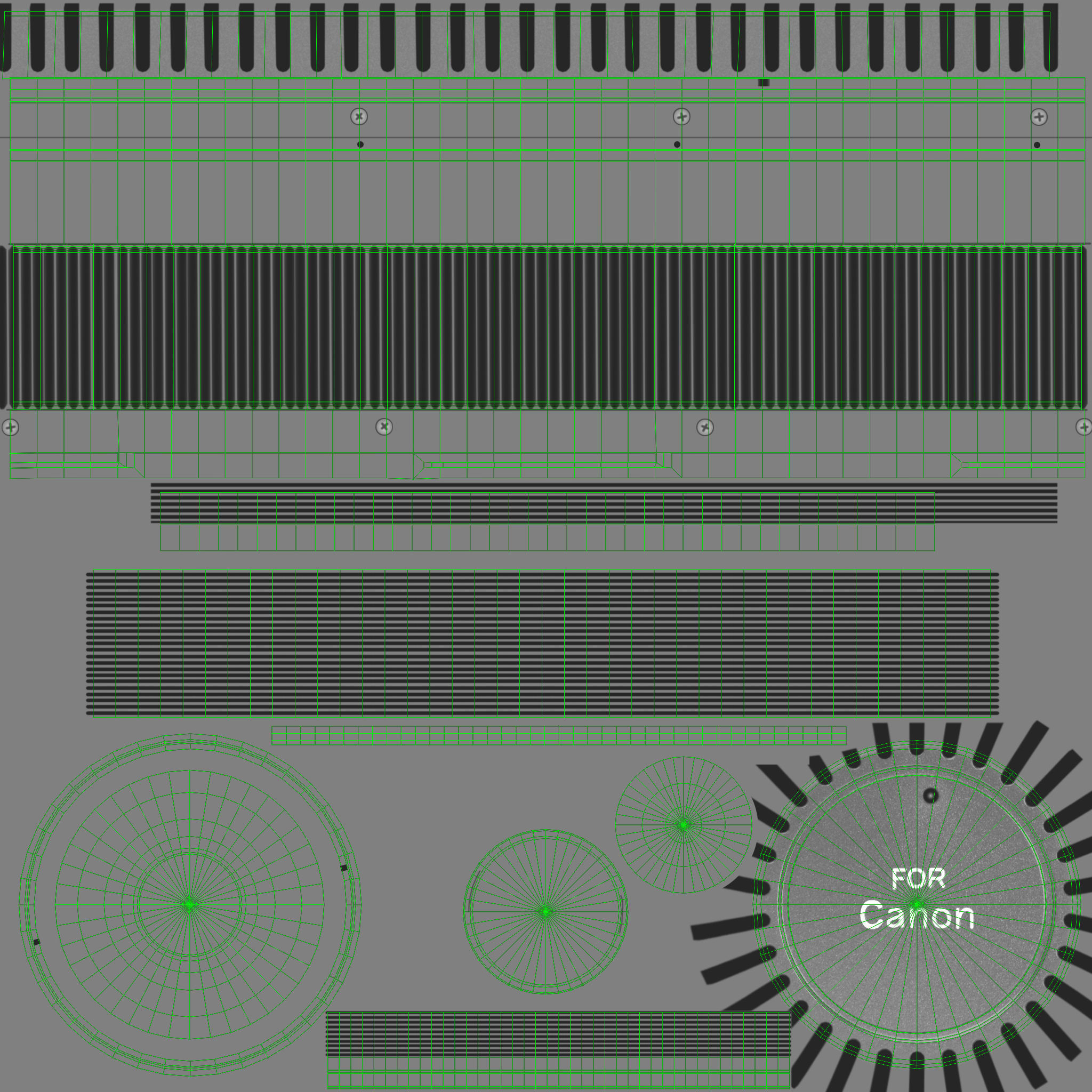 Rokinon Reflex 300mm f6-3 ED UMC CS Lens Low-poly 3D model_15