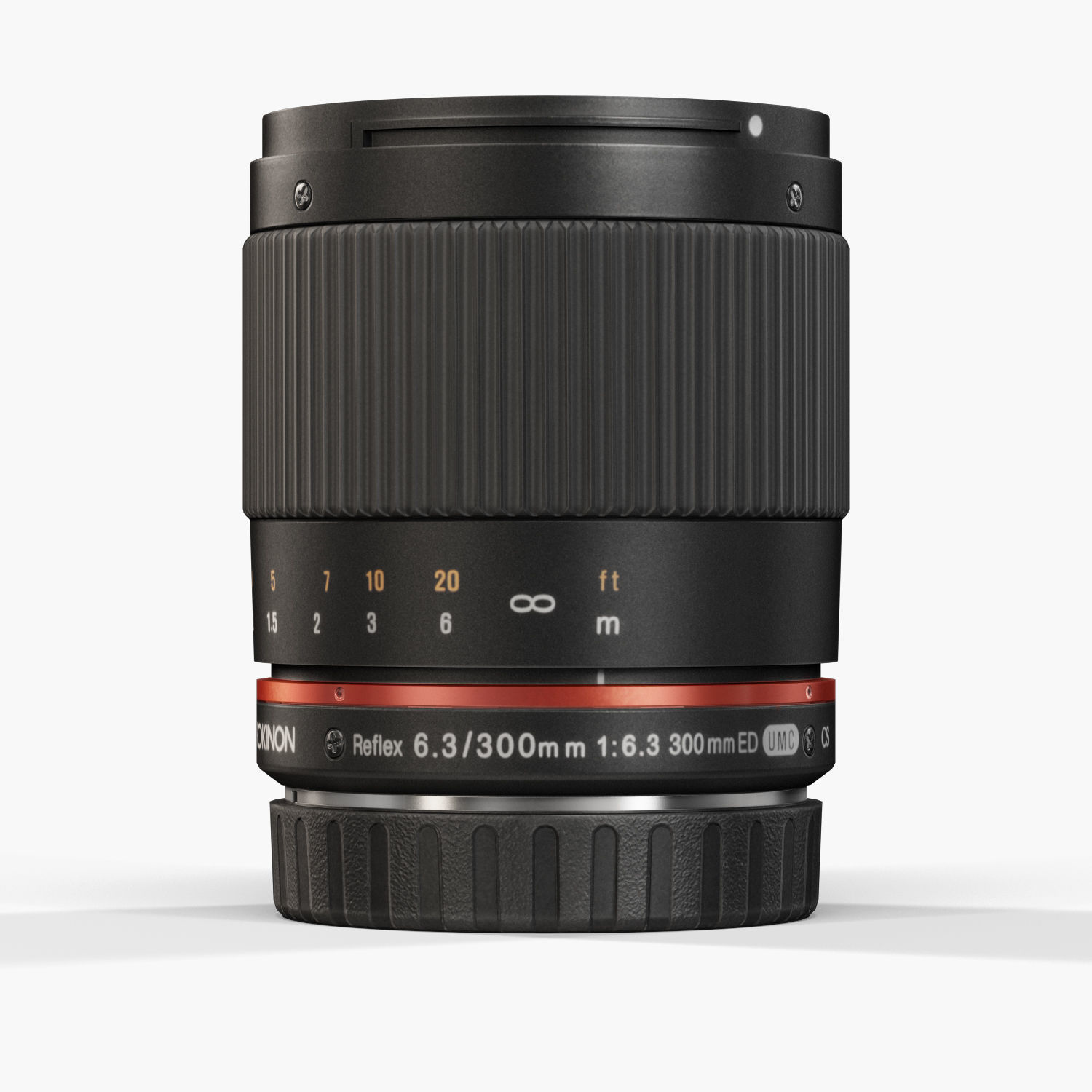 Rokinon Reflex 300mm f6-3 ED UMC CS Lens Low-poly 3D model_4