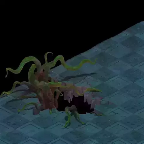 Lei pagoda - floor hole - vines