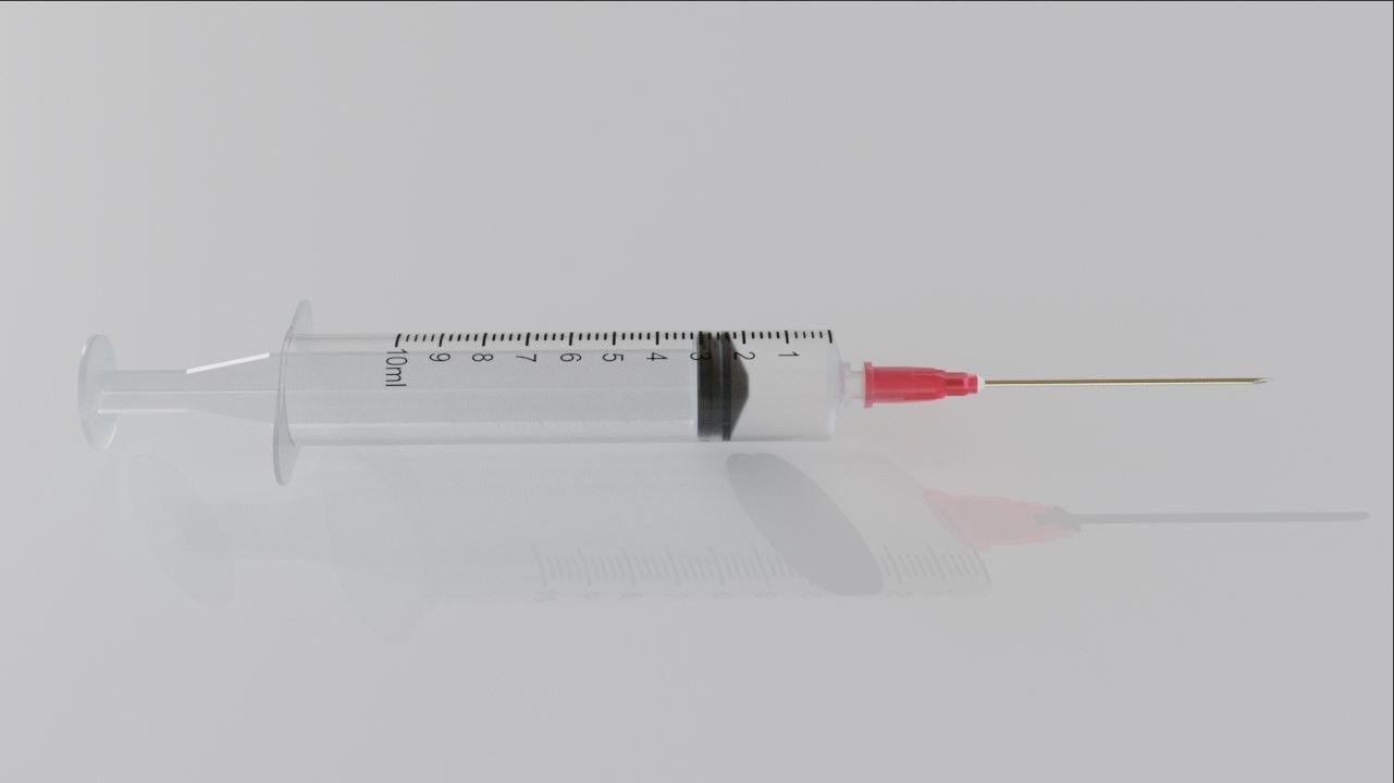 Syringe 10ml - Injection - Seringa - Injecao  3D model_3