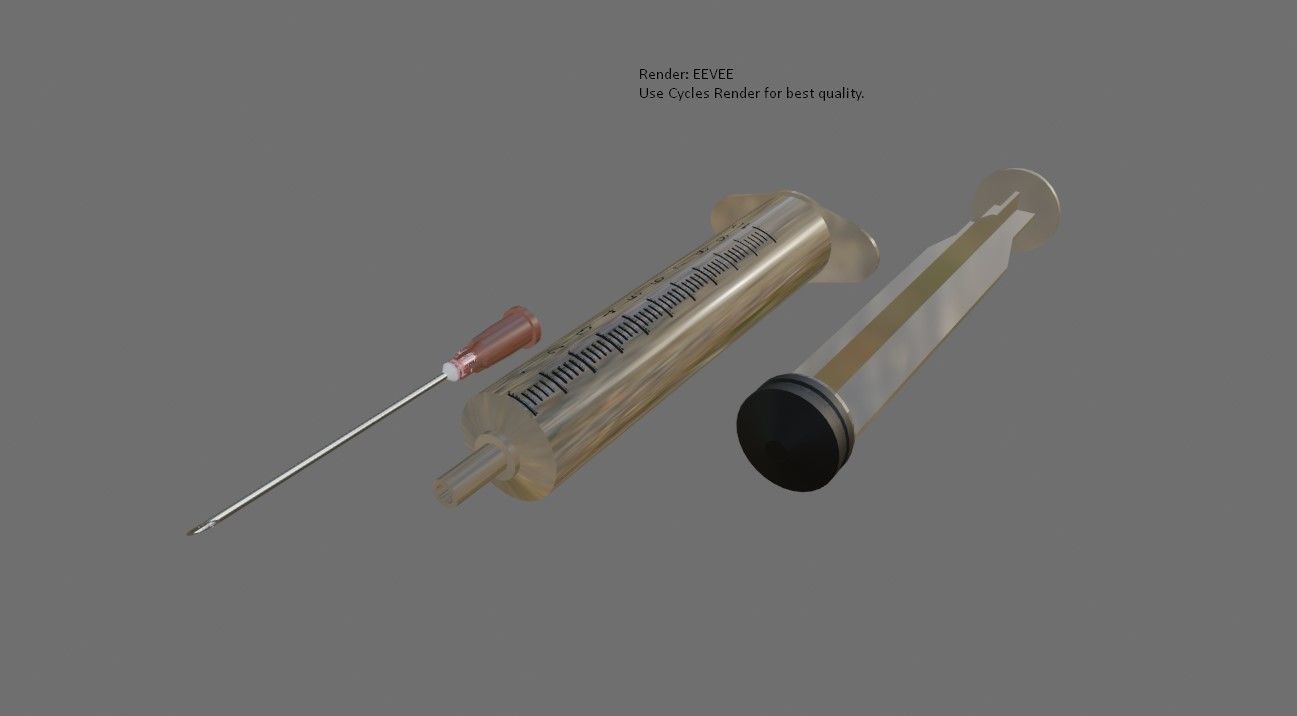 Syringe 10ml - Injection - Seringa - Injecao  3D model_5