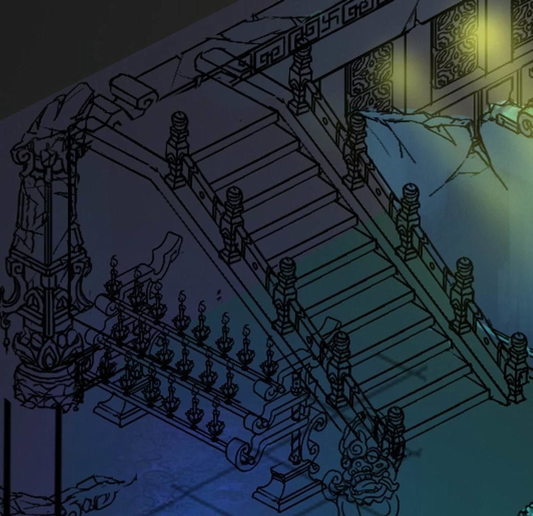 Lei pagoda - stairs 06 3D model_2