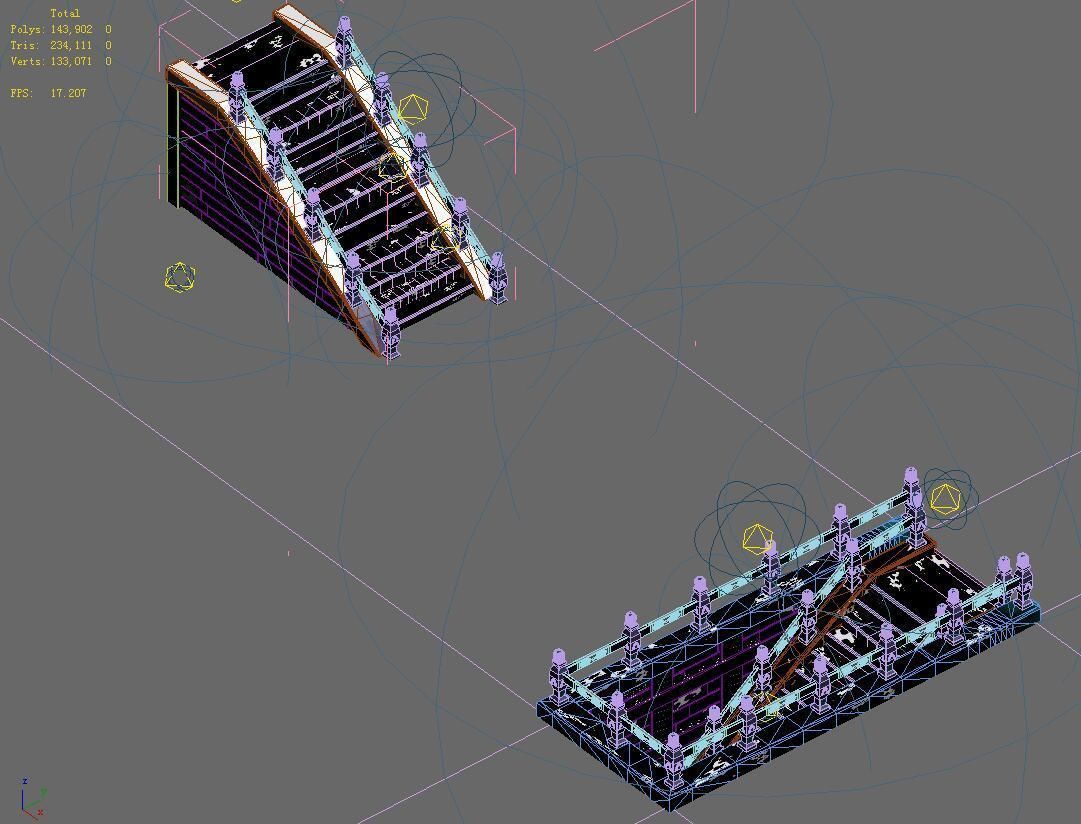 Lei pagoda - stairs 06 3D model_4