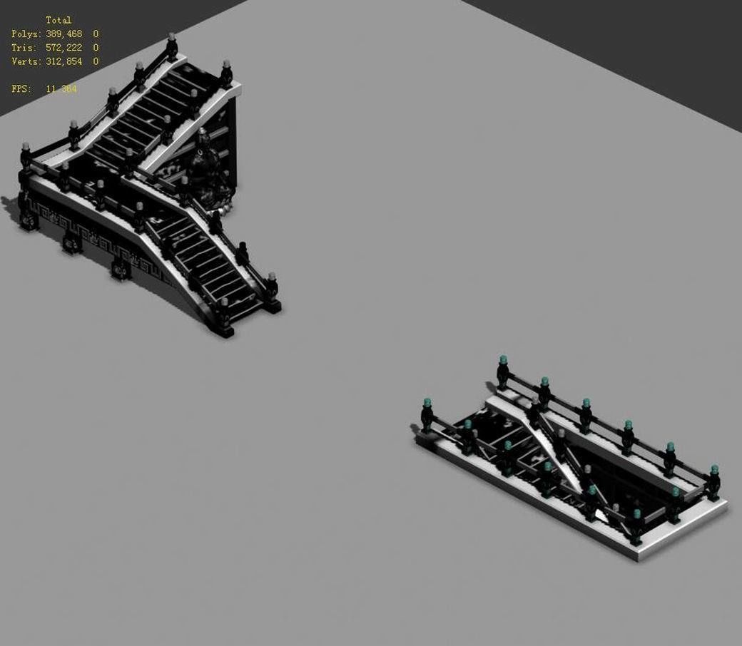 Lei pagoda - stairs 07 3D model_2