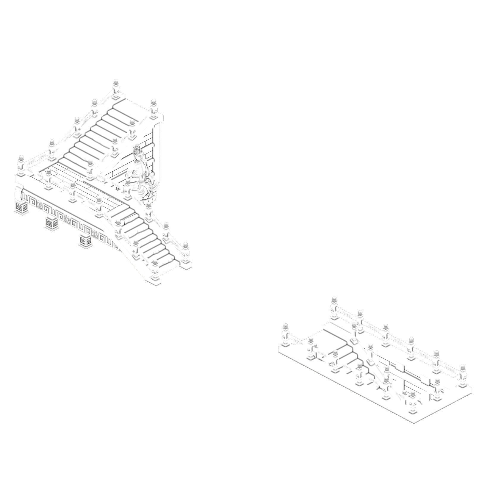 Lei pagoda - stairs 07 3D model_3