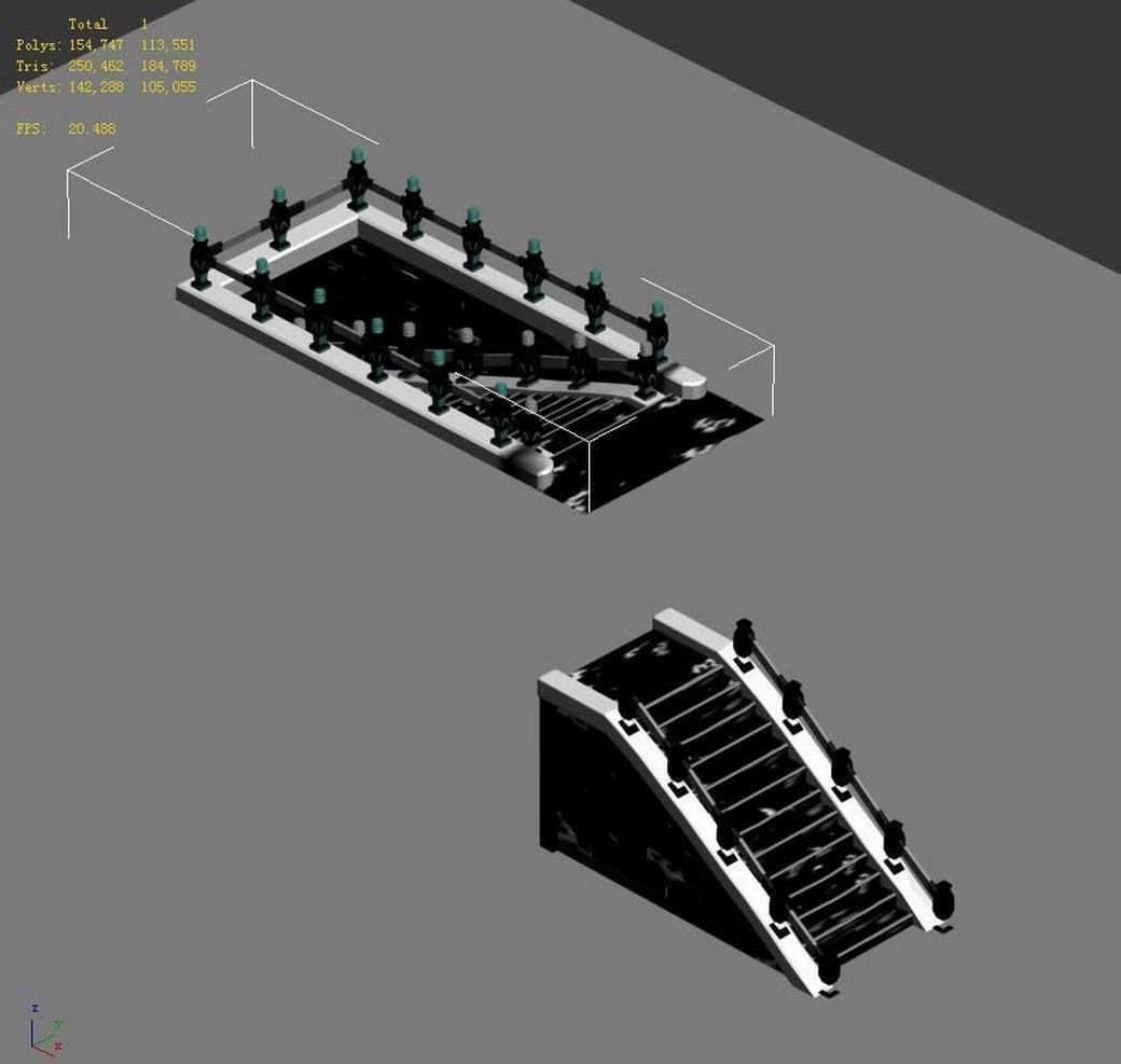 Pagoda - Stairs 09 3D model_1
