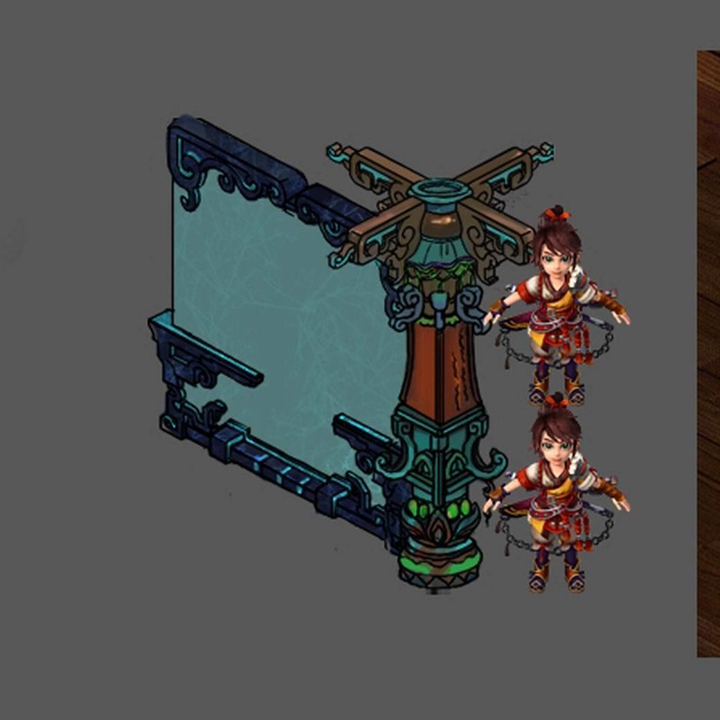 Lei Fengta - fifth floor partition wall 3D model_4