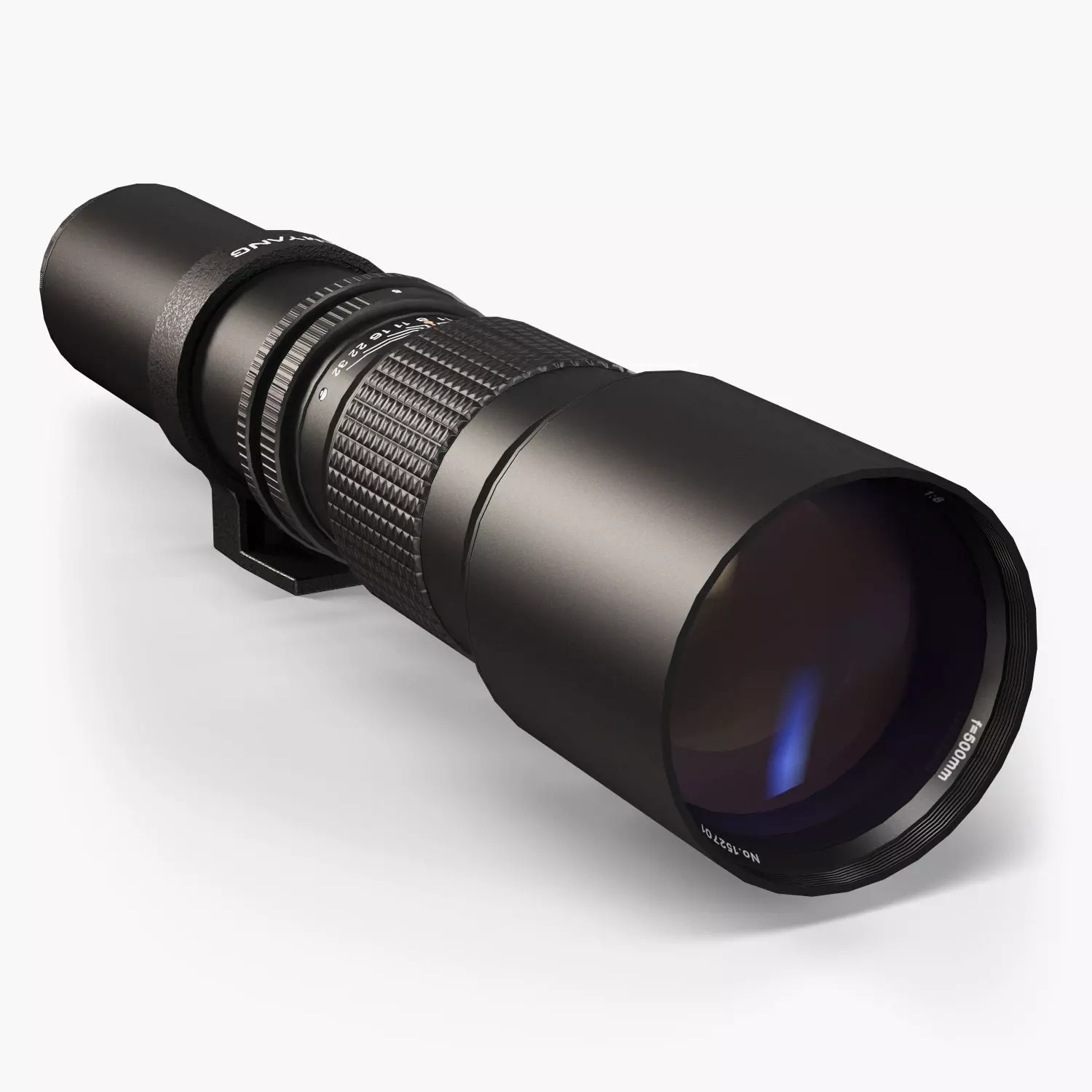 Samyang 500mm f8-0 Manual Focus Telephoto T-Mount Lens Low-poly 3D model_0