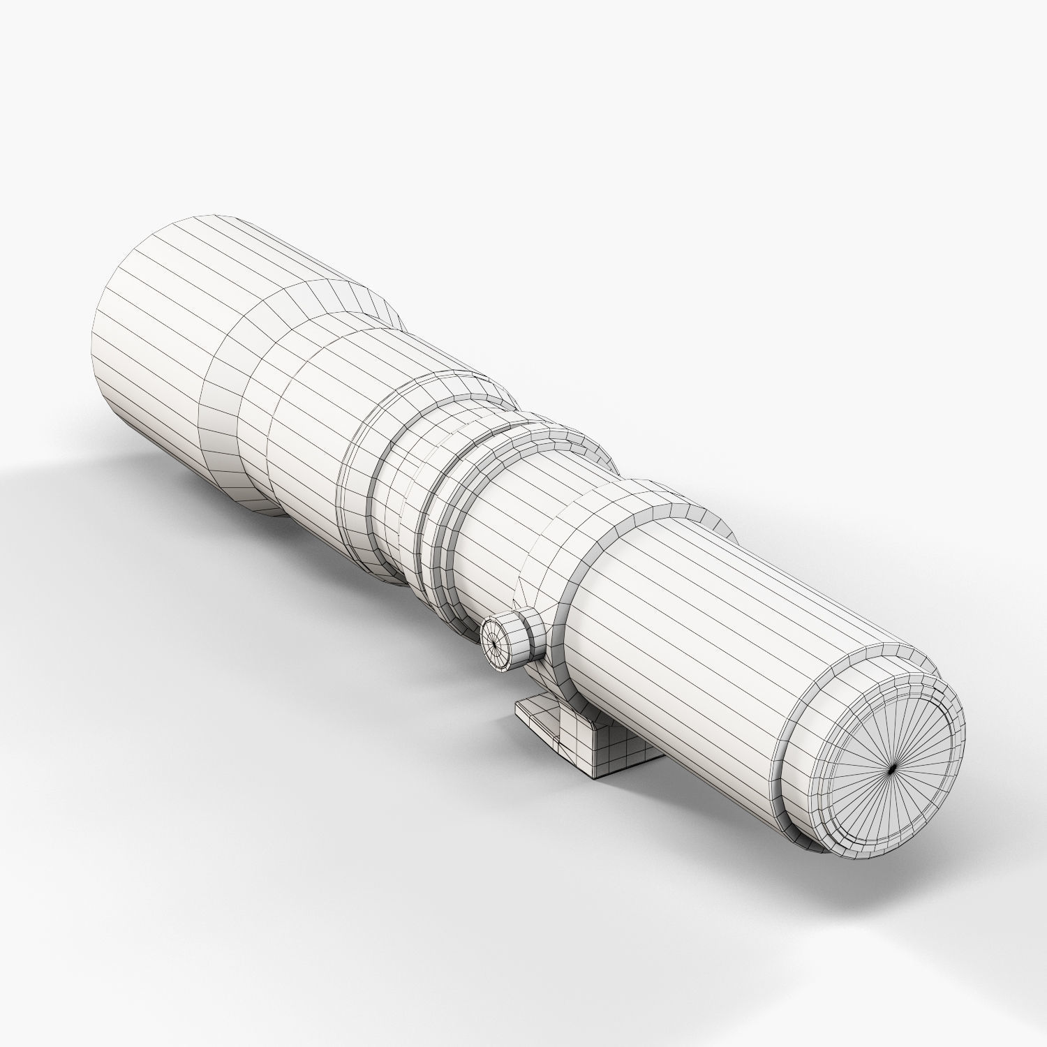 Samyang 500mm f8-0 Manual Focus Telephoto T-Mount Lens Low-poly 3D model_13