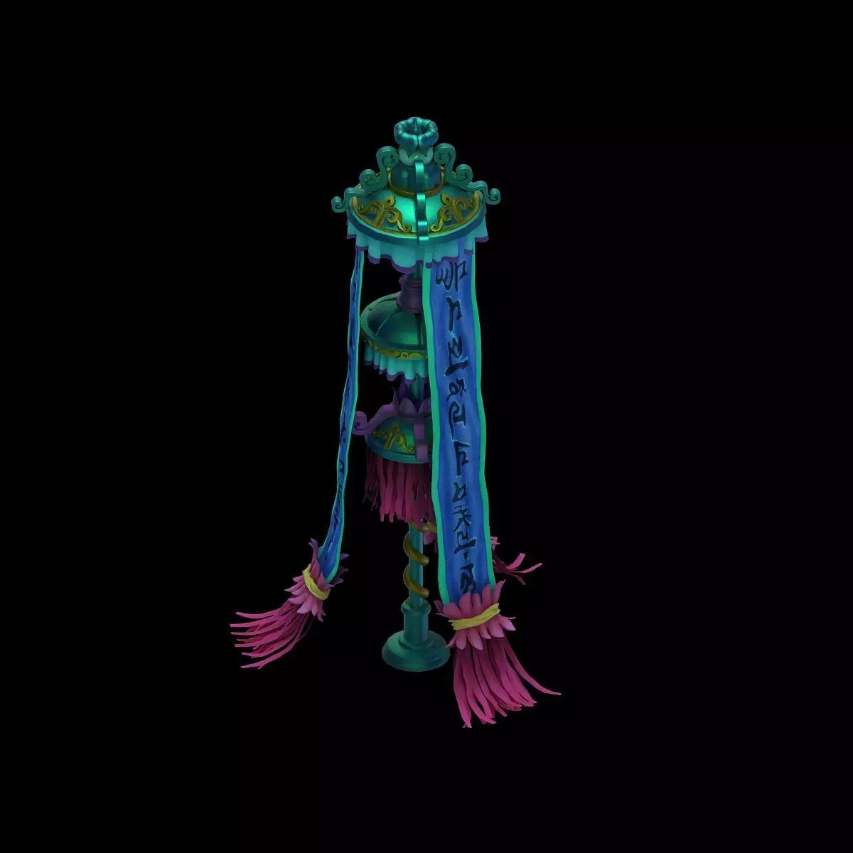 Lee pagoda - fifth floor debris - banner 3D model_0