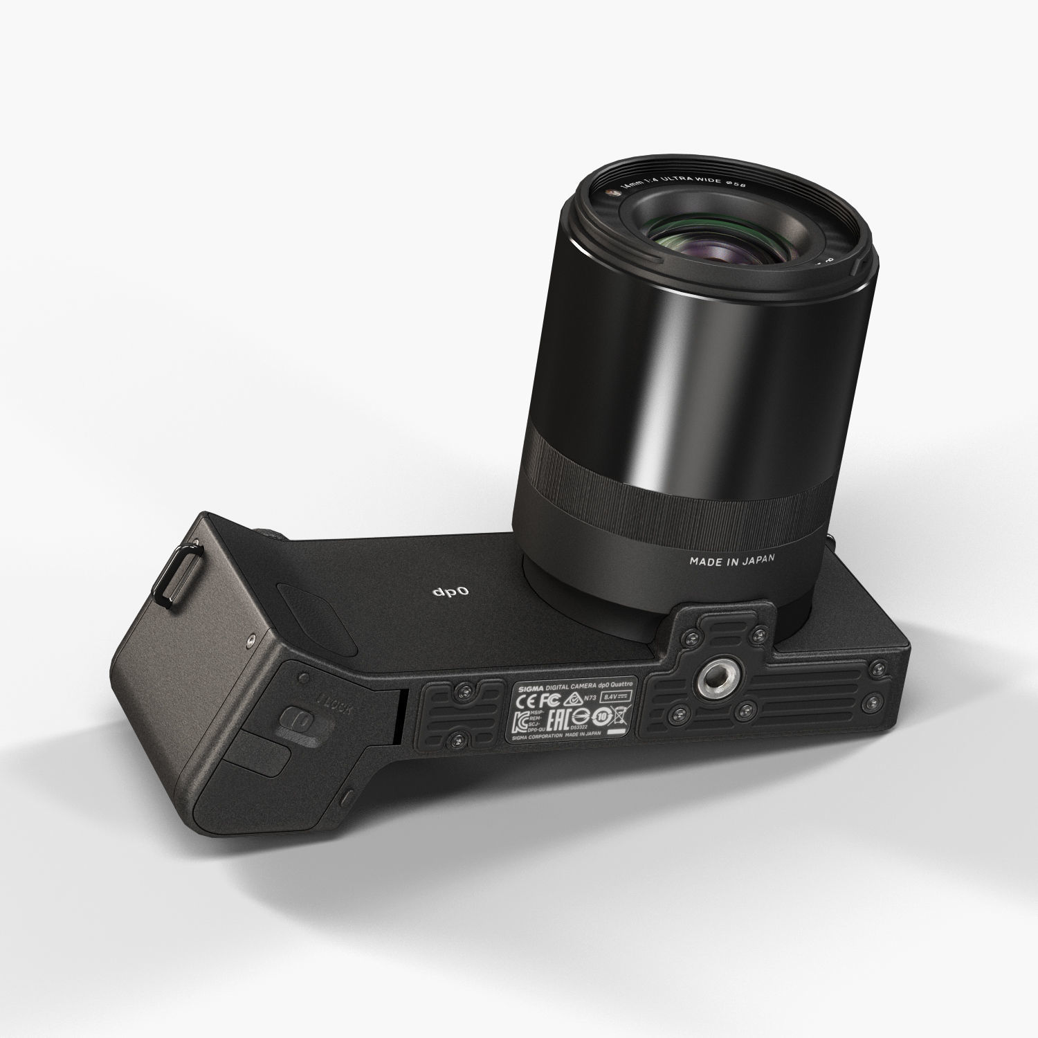 Sigma dp0 Quattro bridge digital camera Low-poly 3D model_10