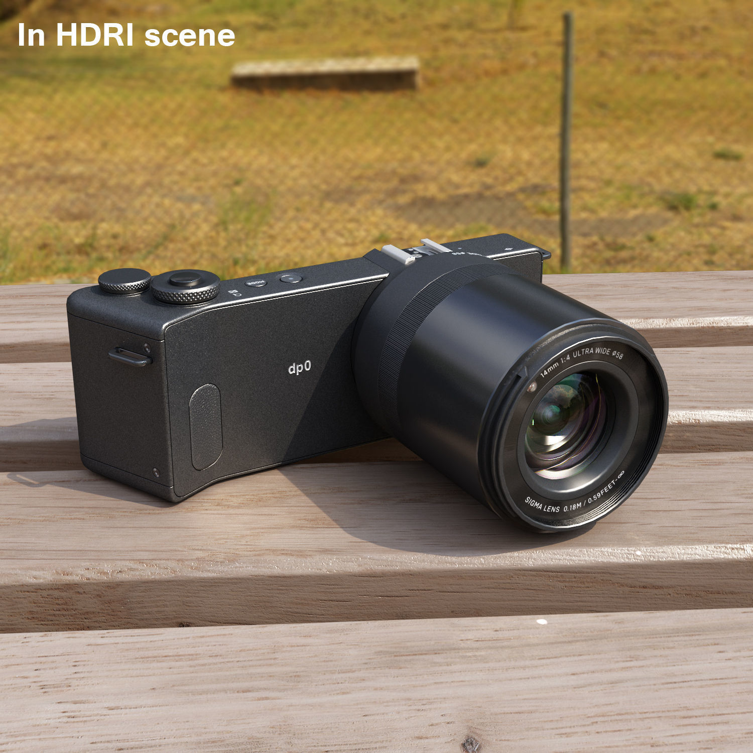 Sigma dp0 Quattro bridge digital camera Low-poly 3D model_11