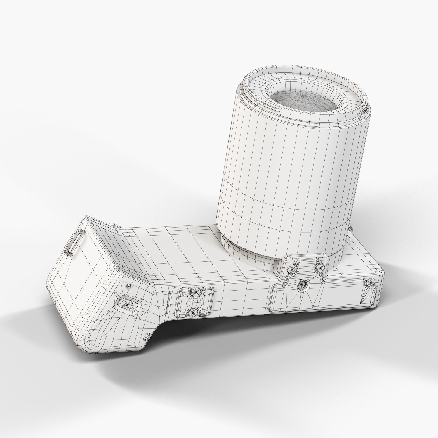 Sigma dp0 Quattro bridge digital camera Low-poly 3D model_15