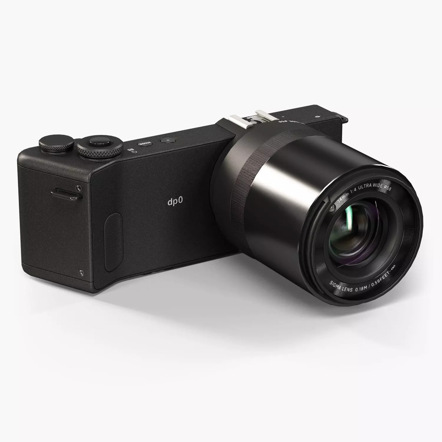 Sigma dp0 Quattro bridge digital camera Low-poly 3D model_0