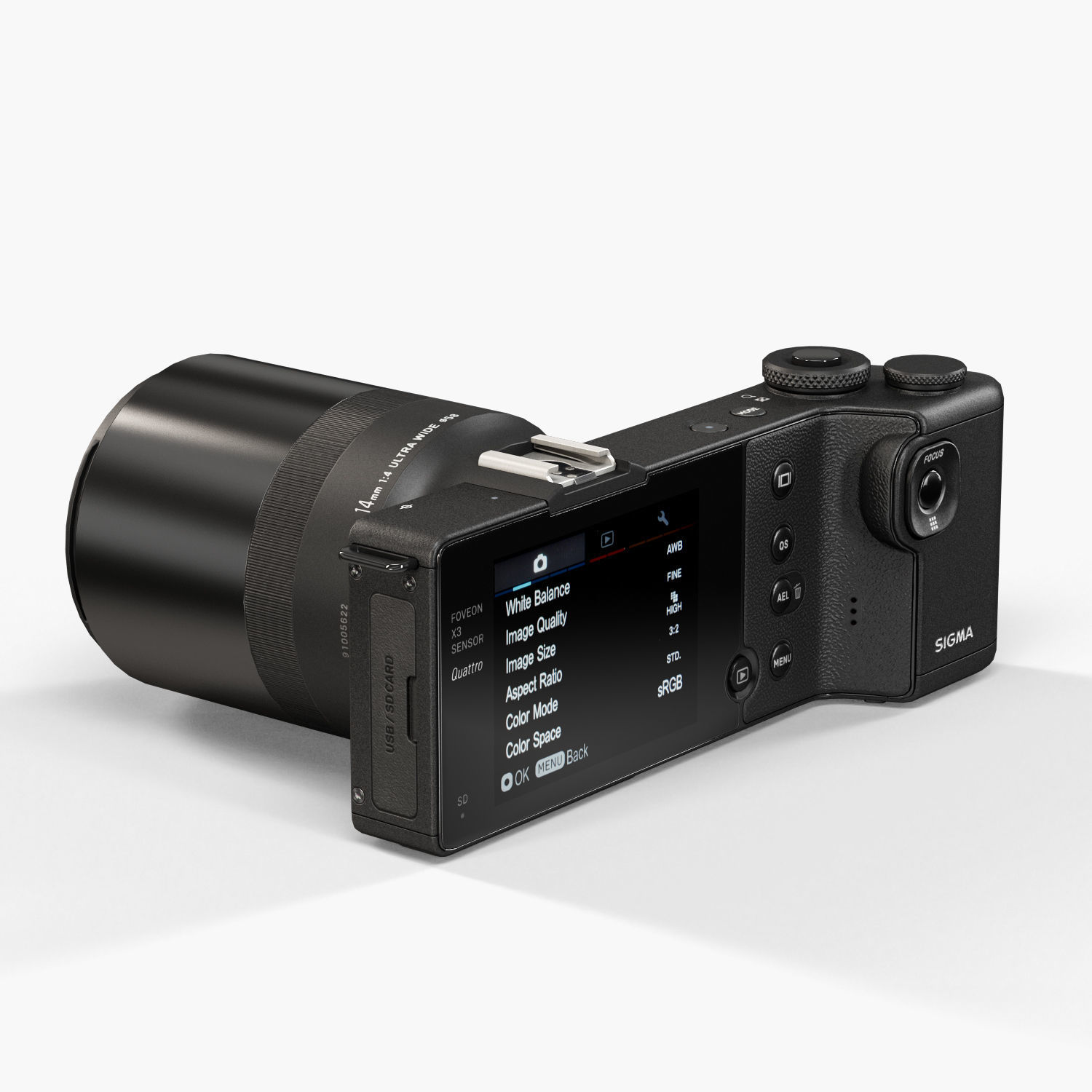 Sigma dp0 Quattro bridge digital camera Low-poly 3D model_6