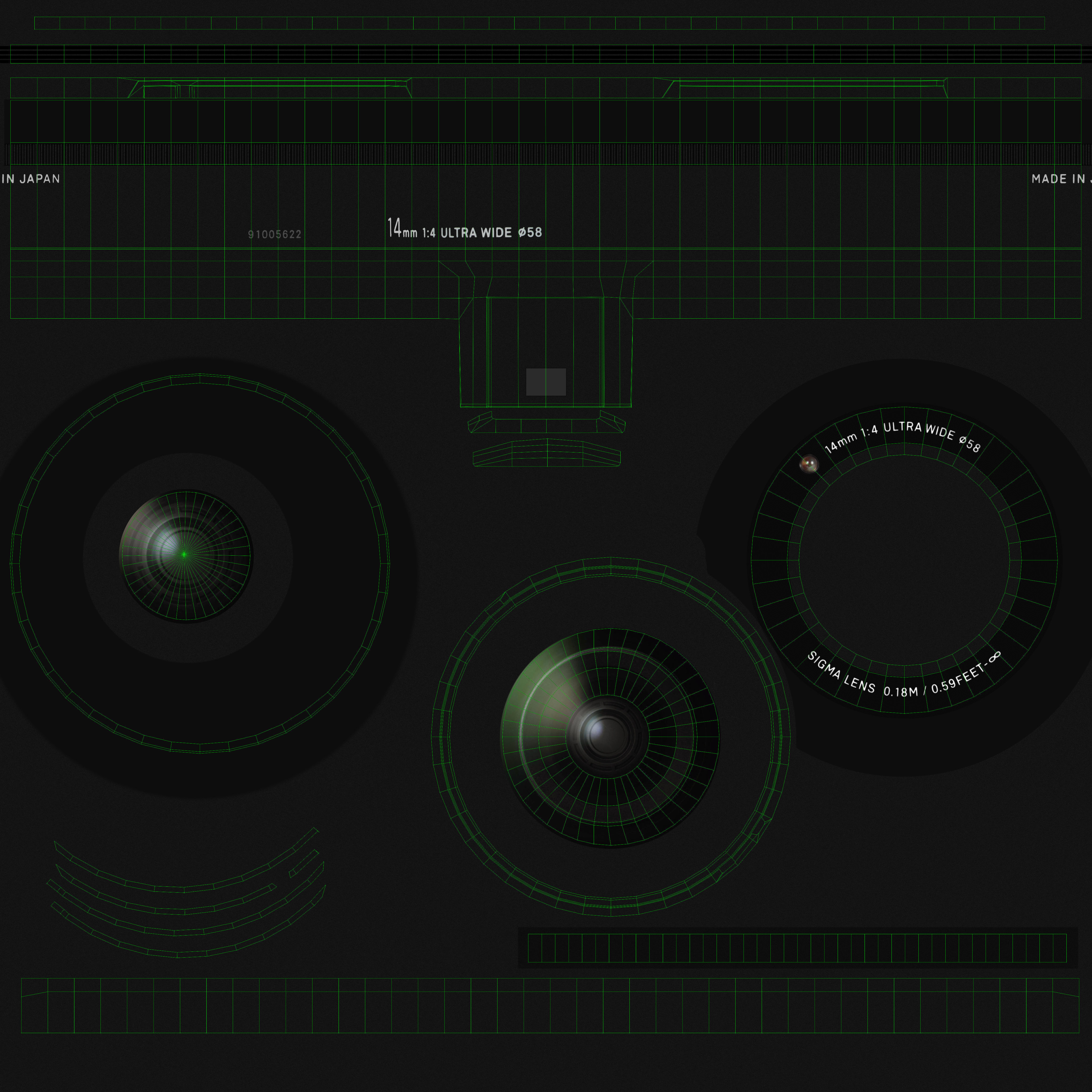 Sigma dp0 Quattro bridge digital camera Low-poly 3D model_21