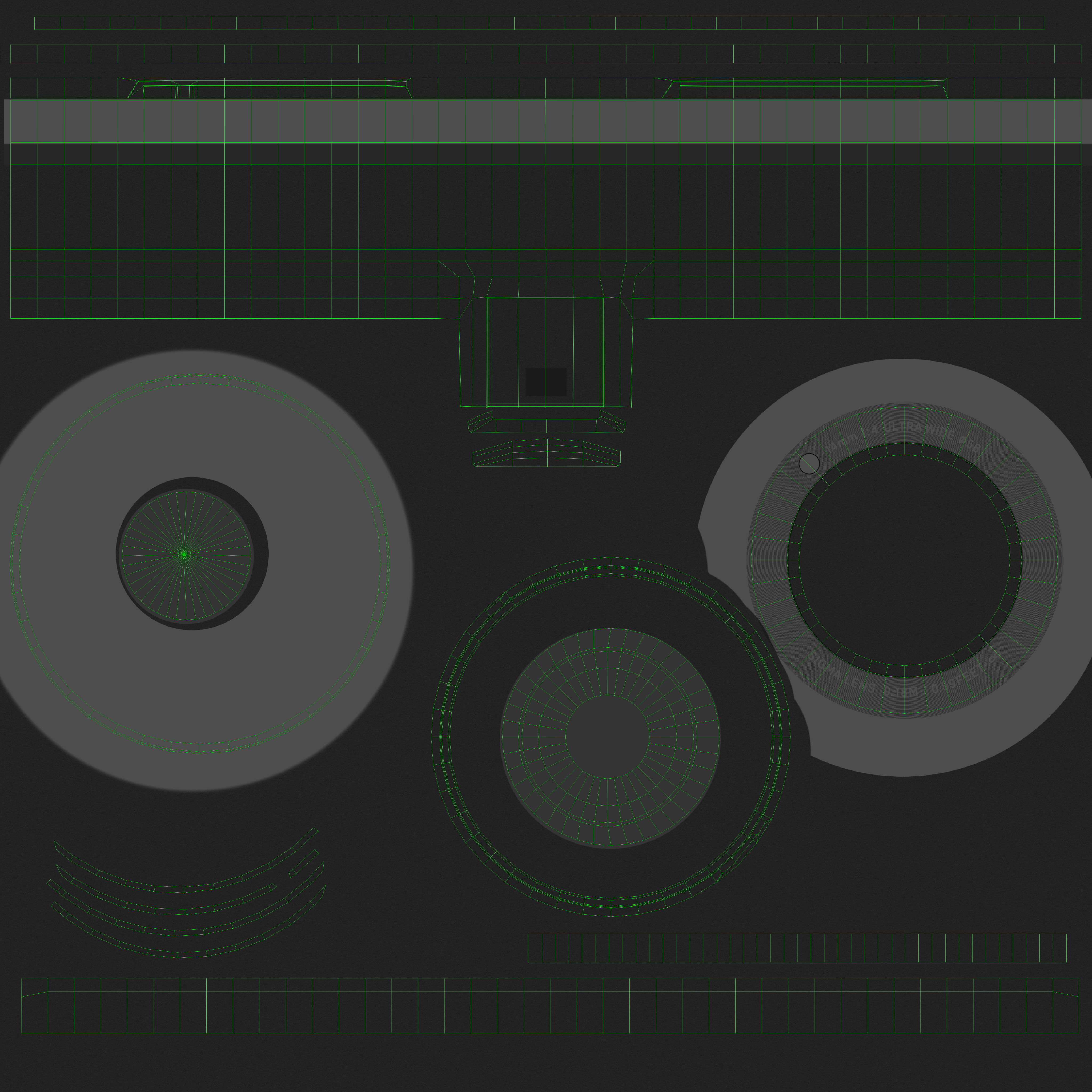 Sigma dp0 Quattro bridge digital camera Low-poly 3D model_22