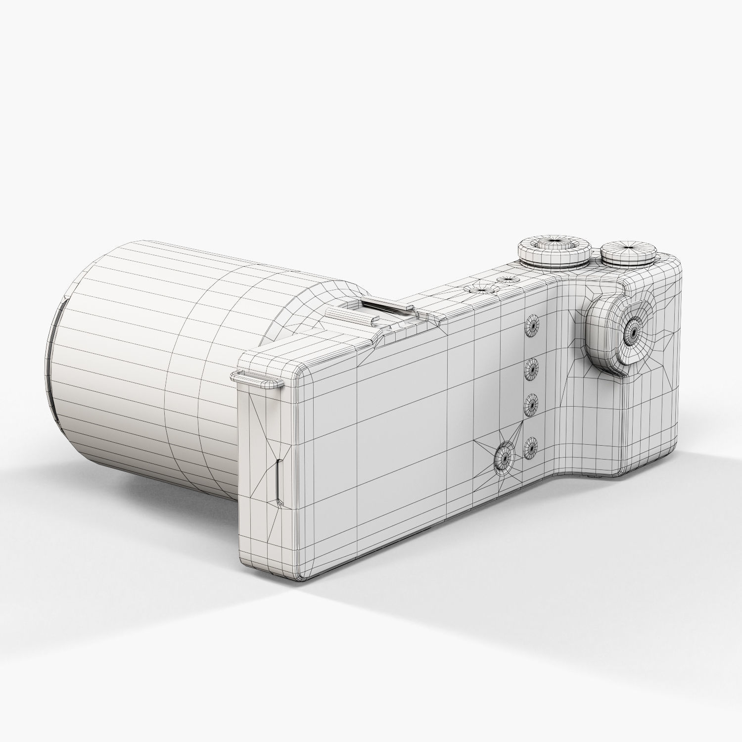 Sigma dp0 Quattro bridge digital camera Low-poly 3D model_14