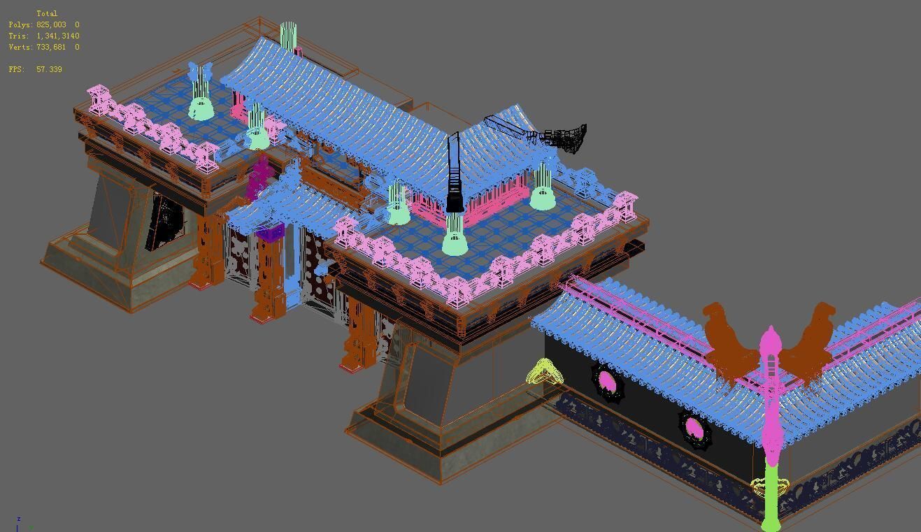 Lin an City - City Wall 02 3D model_6