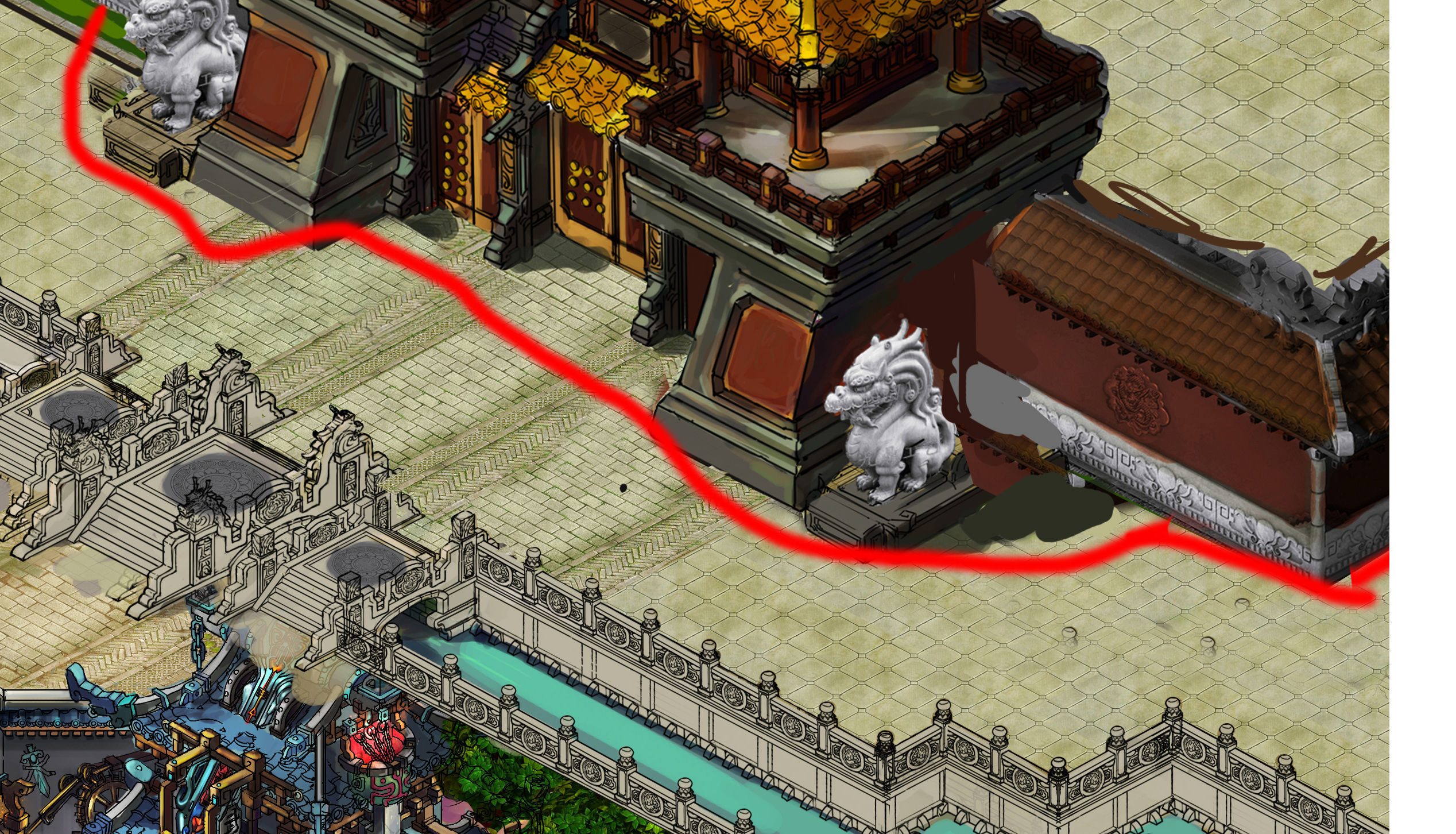 Lin an City - City Wall 02 3D model_4