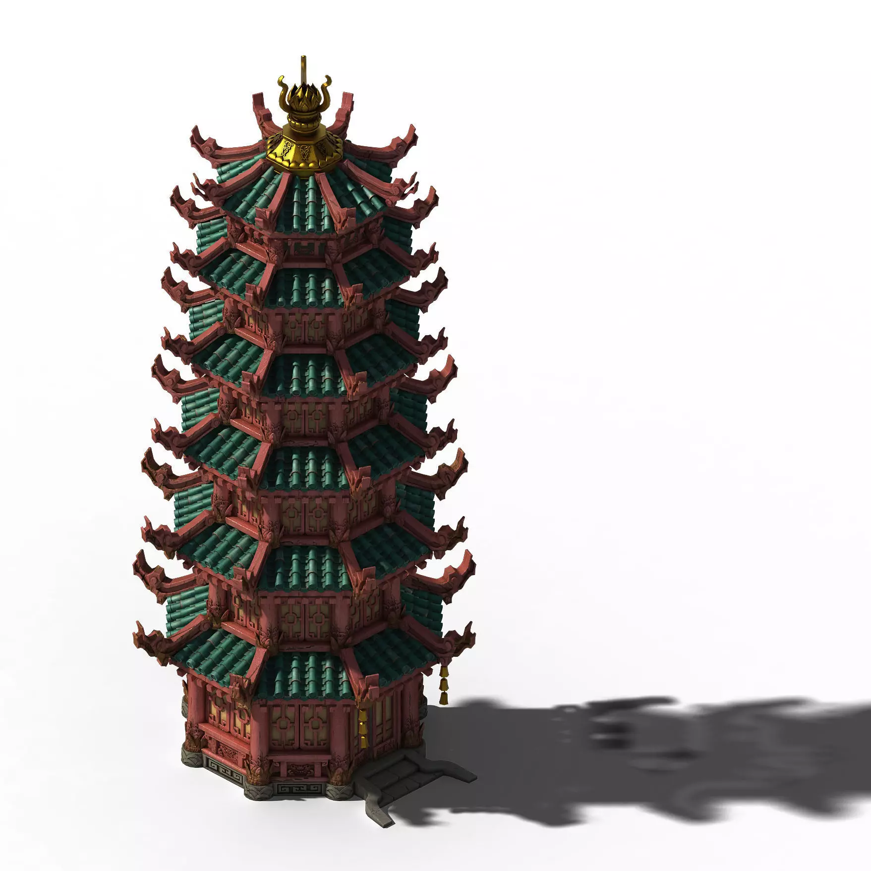 Lin an City - Lei Fengta 3D model_0